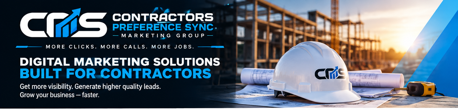 Construction site and contractor marketing workspace